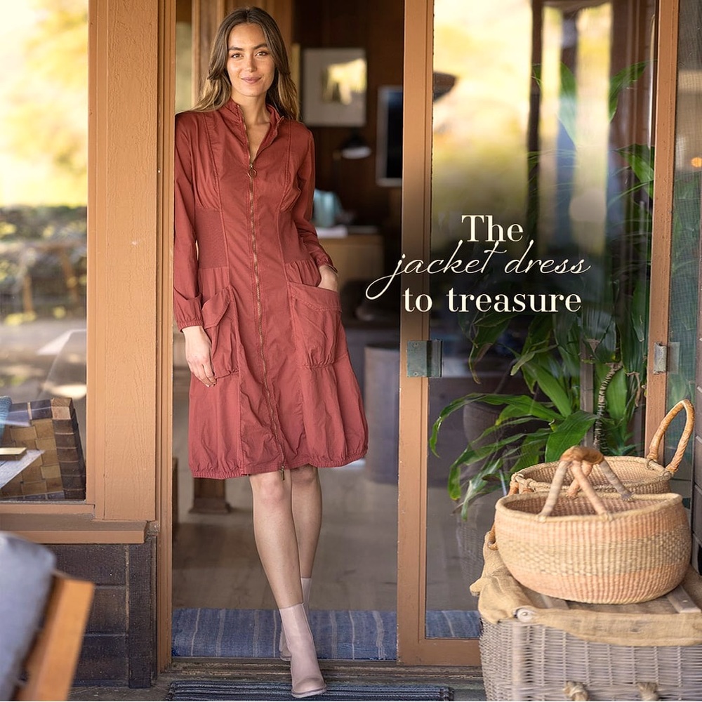 XCVI Deschutes Jacket Dress, Dark Green - Picture 2 of 6